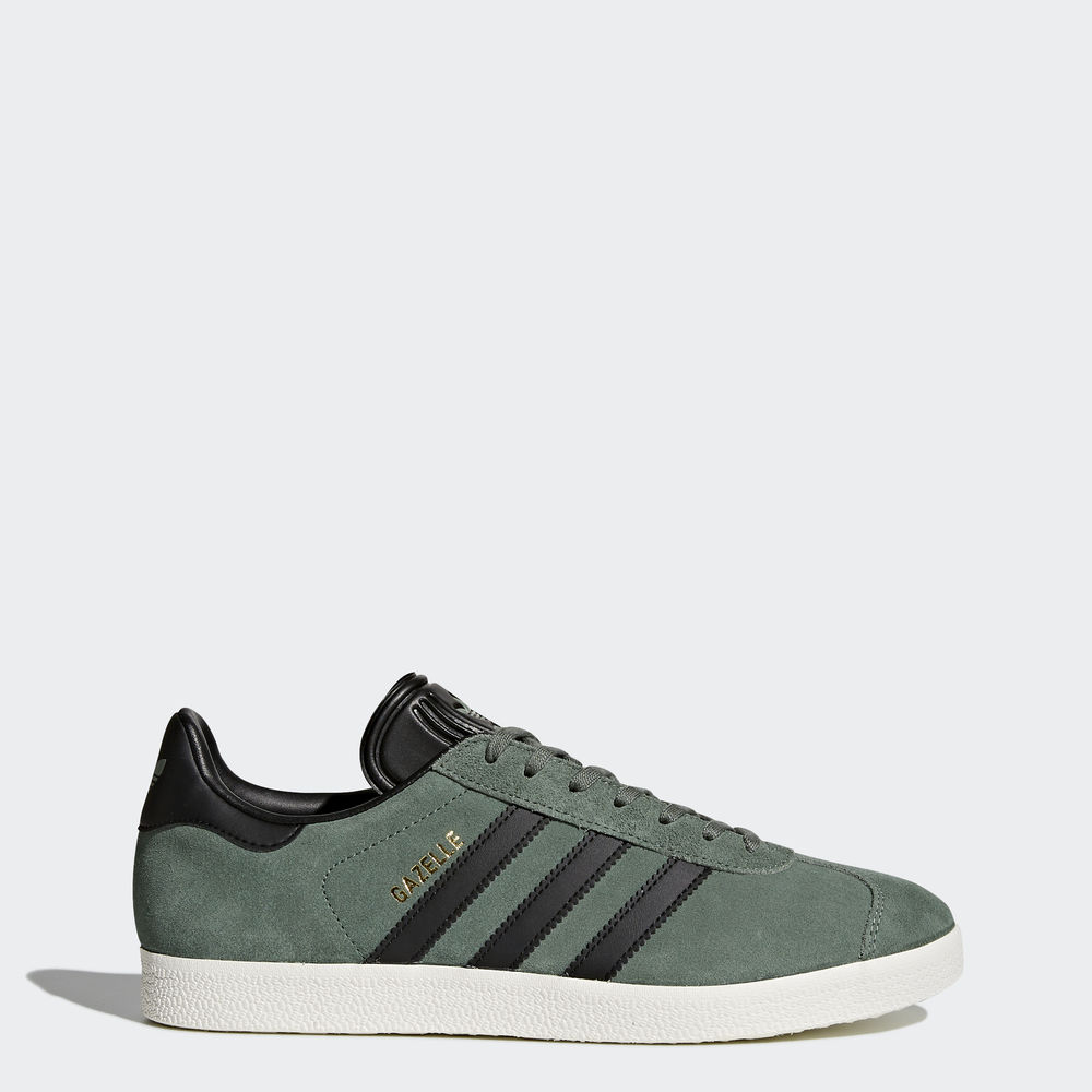 Adidas Gazelle - Originals ανδρικα - Πρασινο/Μαυρα/Χρυσο Χρωμα Μεταλλικός,Μέγεθος: EU 36 – 54 2/3 (6